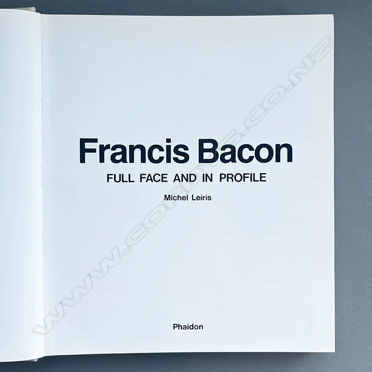 MICHEL LEIRIS: FRANCIS BACON Image 1++